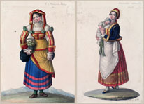 MICHELE DE VITO, A Pair of Gouaches, watercolour